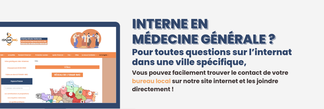 Comm Onglet Villes internat de médecine générale